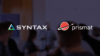 Das Logo von Syntax neben dem Logo von prismat